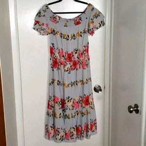 Off the shoulder floral dress